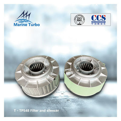 Turbo silencer aliran campuran satu tahap T-TPS48